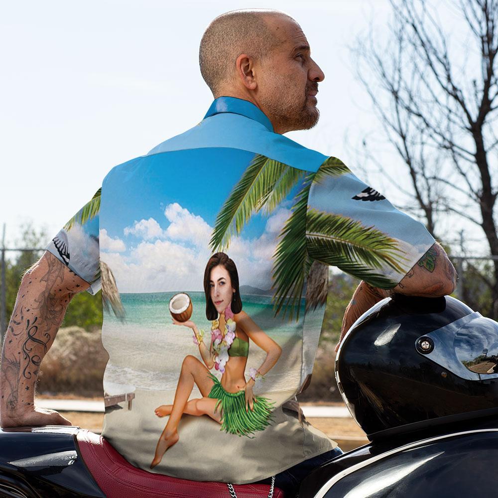Camisa Hawaiana Personalizada De La Playa De Aloha Del Cuerpo Atractivo De Las Mujeres Para Los Hombres