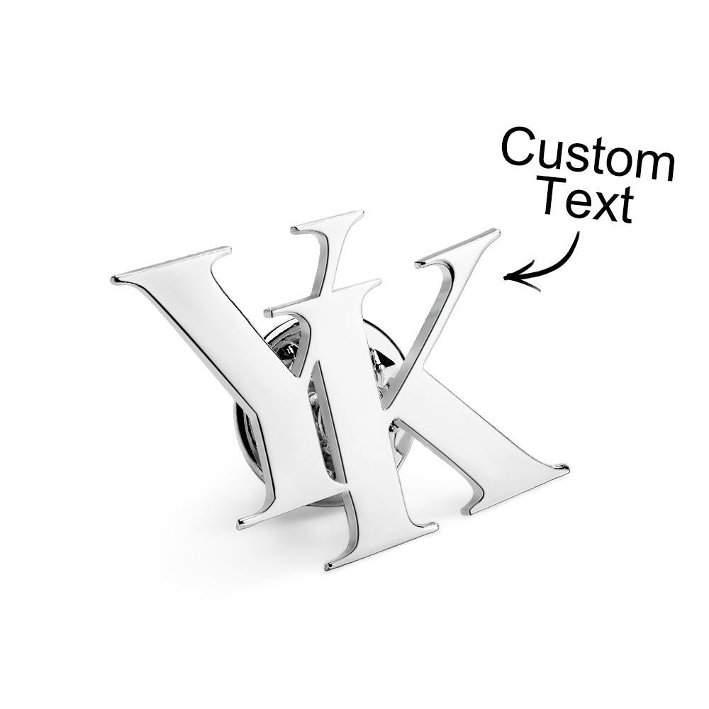 Pin De Solapa Con Nombre Personalizado, Broche Pequeño De Moda, Regalo Para Hombre - soufeeles