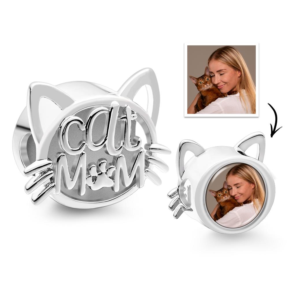 Foto Personalizada Charm Cat Mom Lindo Regalo Para Mascotas - soufeeles