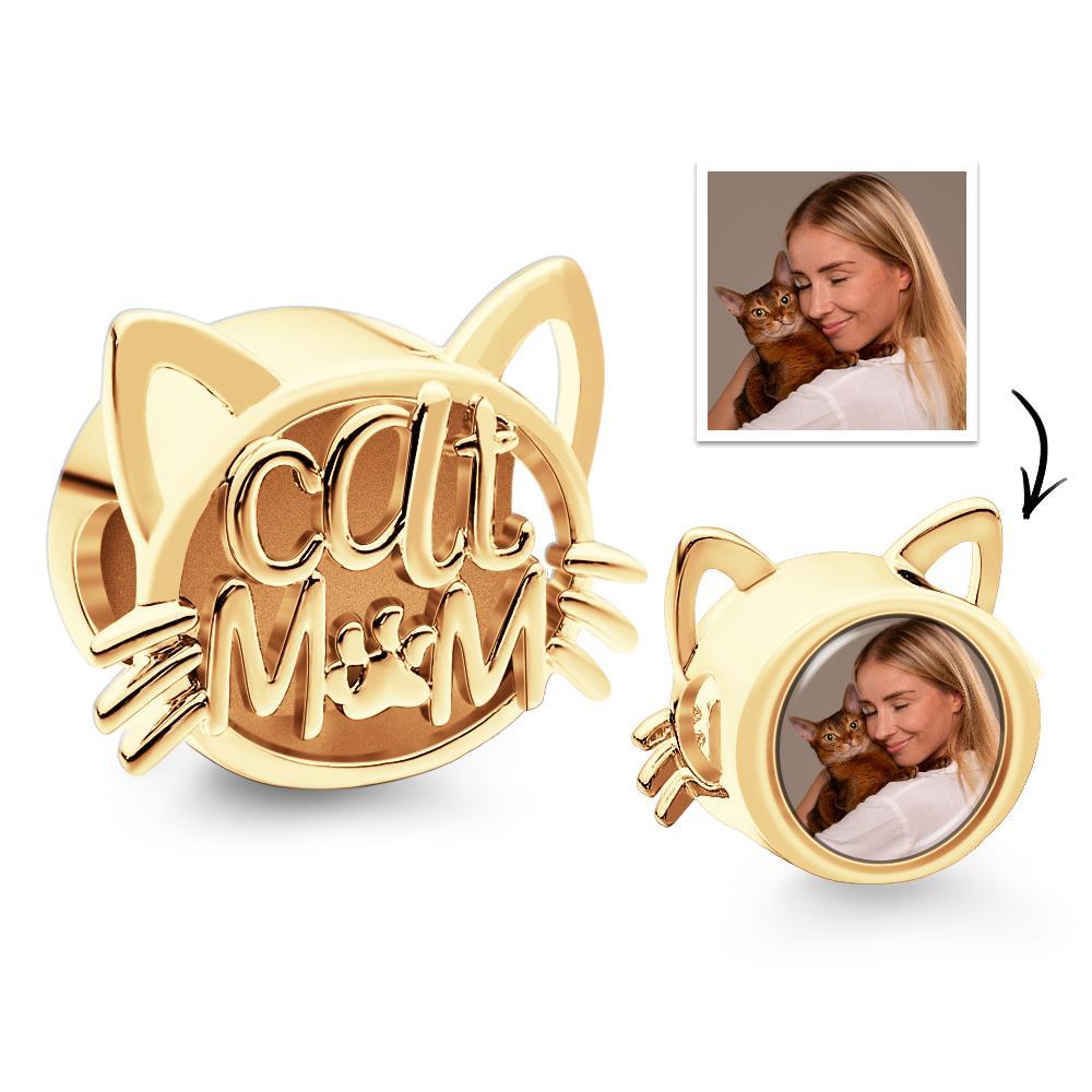 Foto Personalizada Charm Cat Mom Lindo Regalo Para Mascotas - soufeeles