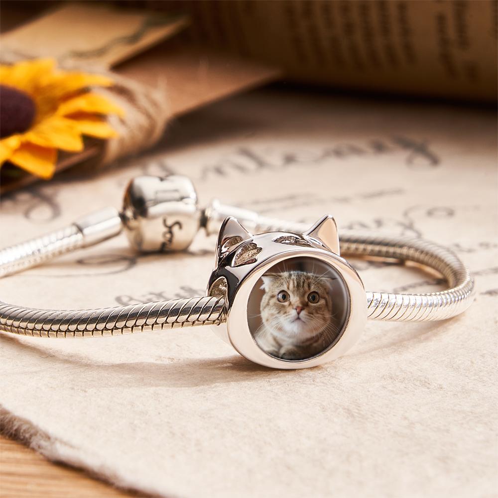 Encanto Personalizado Con Foto Grabada, Lindo Regalo De Gato Para Dueños De Mascotas - soufeeles