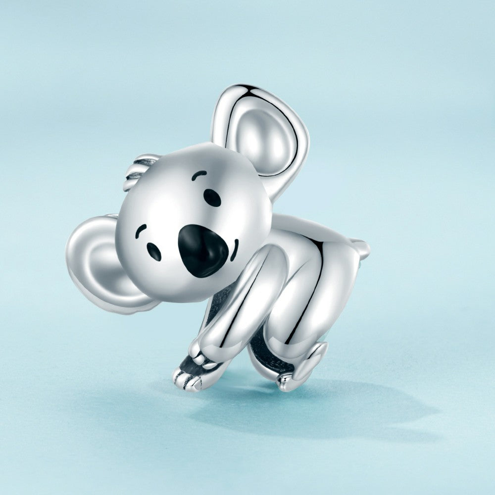 Ciondolo smaltato koala in argento sterling 925 dy1357
