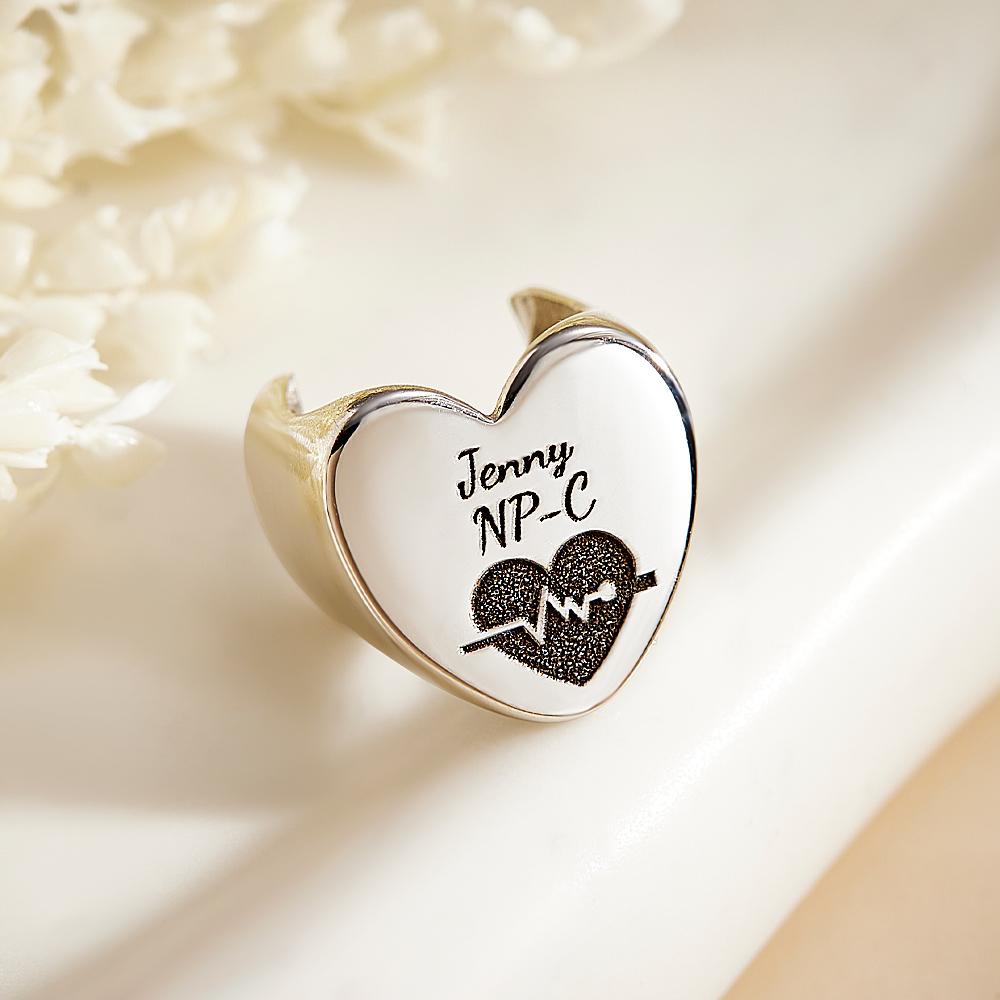 Etiqueta De Identificación De Estetoscopio Con Texto Y Logotipo Personalizados Etiqueta De Nombre De Estetoscopio Personalizada Regalo Para Enfermeras Rn Doctor - soufeeles