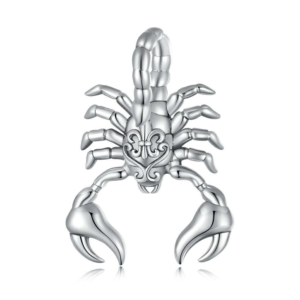 creative scorpion charm 925 sterling silver fj1431
