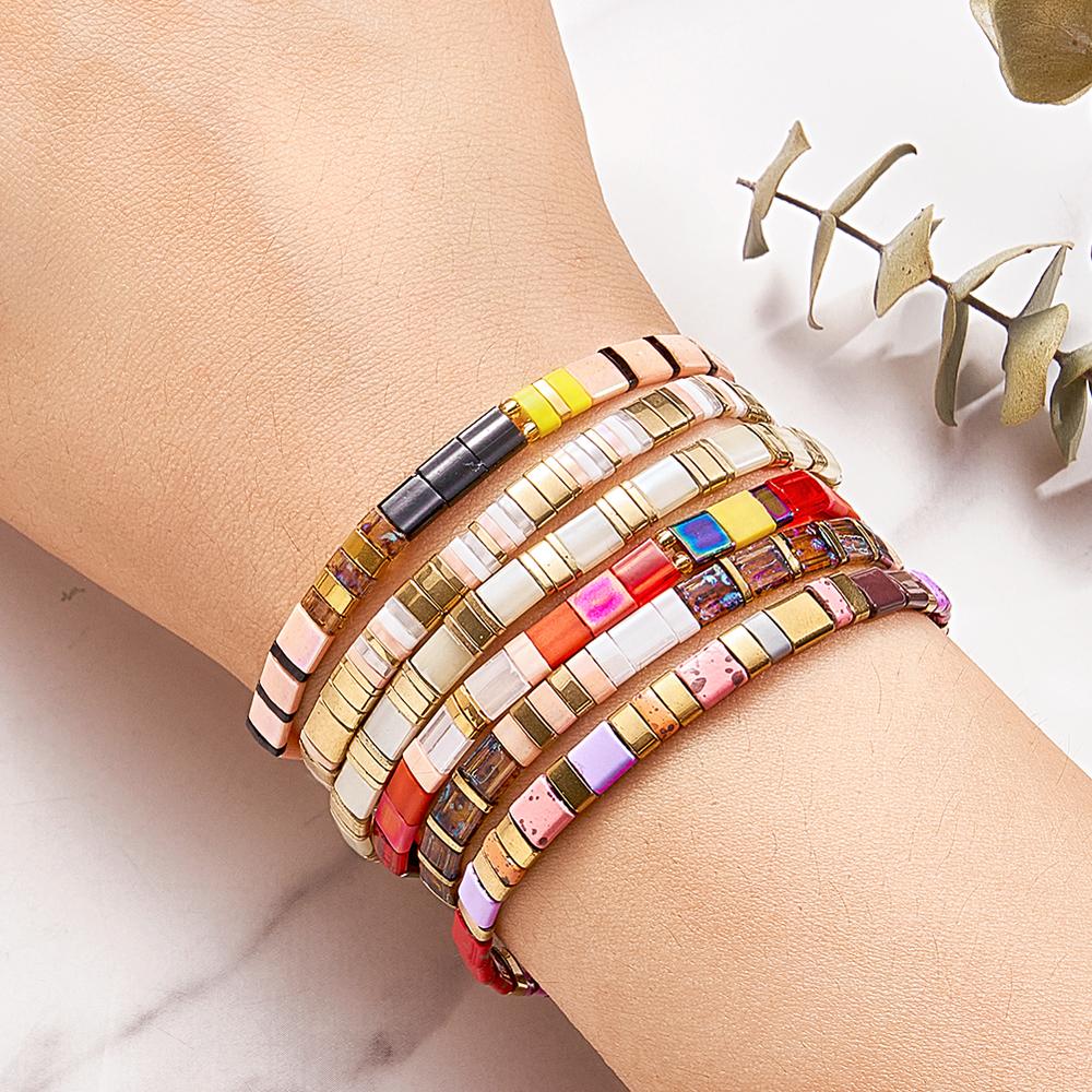 Pulsera Tila Regalo Artesanal De Moda Vintage Para Amantes De La Joyería - soufeeles