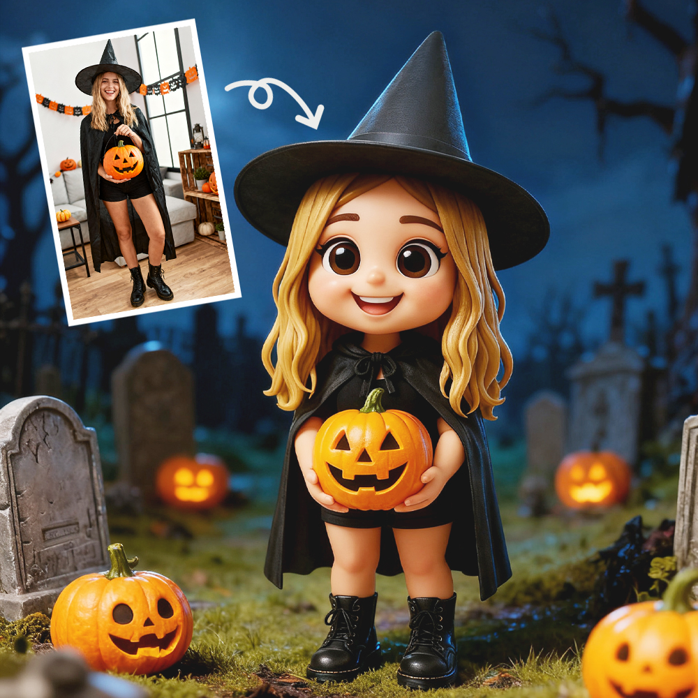 Figuras De Juguete Personalizadas, Minifiguras 3d, Personalización De Fotos, Caja Ciega, Halloween - soufeeles