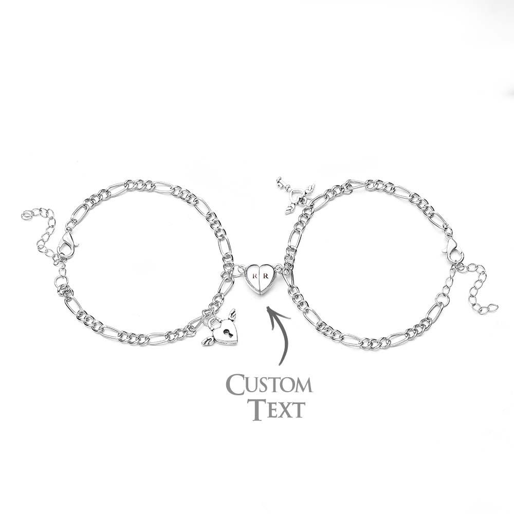 Conjunto De Pulseras De Corazones Para Siempre - soufeeles