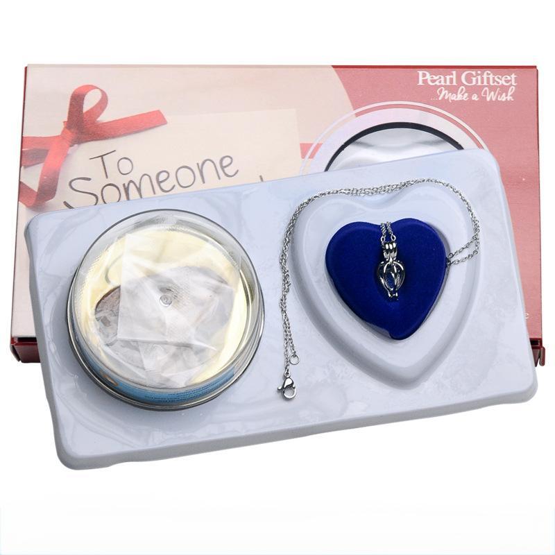 Collar De Perlas, Ostra De Perlas, Caja Ciega De Apertura Automática, Collar De Perlas, Colgante De Perlas, Regalo Sorpresa - soufeeles