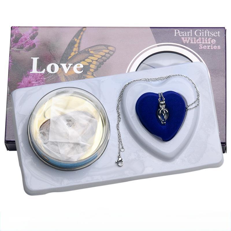 Collar De Perlas, Ostra De Perlas, Caja Ciega De Apertura Automática, Collar De Perlas, Colgante De Perlas, Regalo Sorpresa - soufeeles