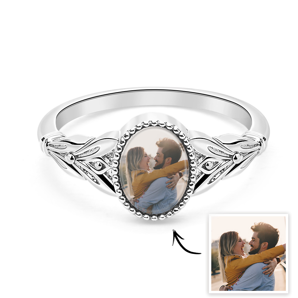 Anillo Con Foto Vintage, Joyería Con Foto Personalizada Para Pareja, Regalos Personalizados Para El Día De San Valentín - soufeeles