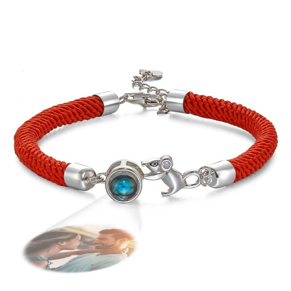 Pulsera De Proyección De Fotos Personalizada Ratoncito Lindo - soufeeles