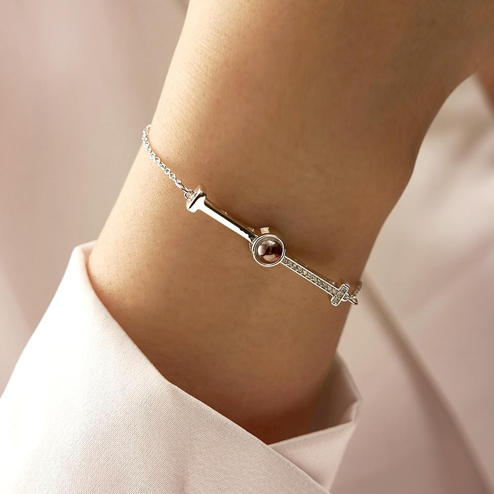 Pulsera De Proyección De Fotos Personalizada, Regalos Simples Para Parejas De Aniversario - soufeeles