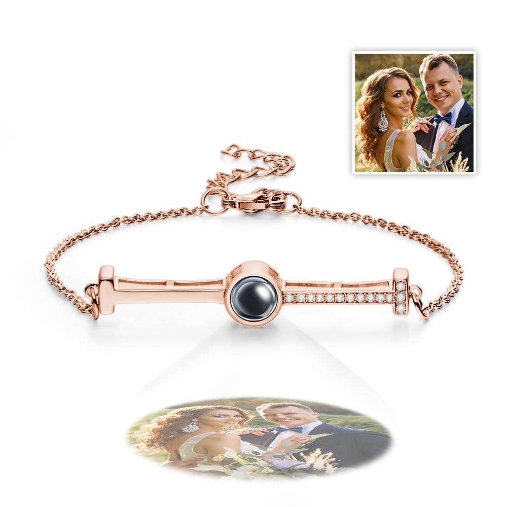 Pulsera De Proyección De Fotos Personalizada, Regalos Simples Para Parejas De Aniversario - soufeeles