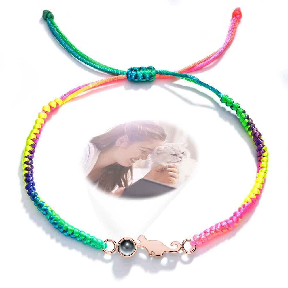 Pulsera De Proyección De Gato Personalizada Imagen Conmemorativa Personalizada Dentro De La Pulsera Regalo Para Ella - soufeeles