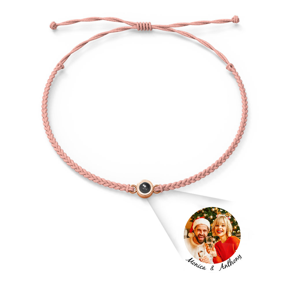 Pulsera Personalizada Con Dijes De Proyección De Fotos Estilos De Múltiples Colores Te Amo En 100 Idiomas Joyería Fotográfica Minimalista Regalo De Cumpleaños Para Ella - soufeeles