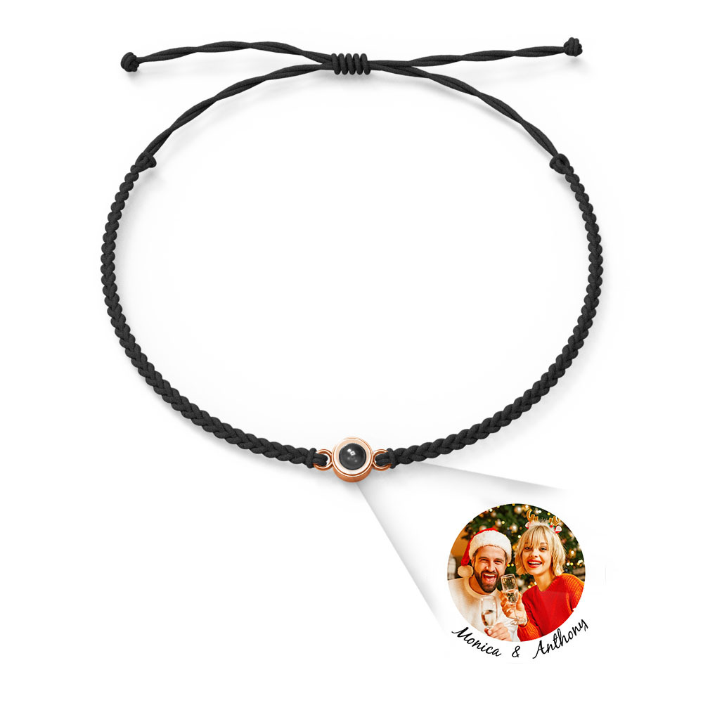 Pulsera Personalizada Con Dijes De Proyección De Fotos Estilos De Múltiples Colores Te Amo En 100 Idiomas Joyería Fotográfica Minimalista Regalo De Cumpleaños Para Ella - soufeeles