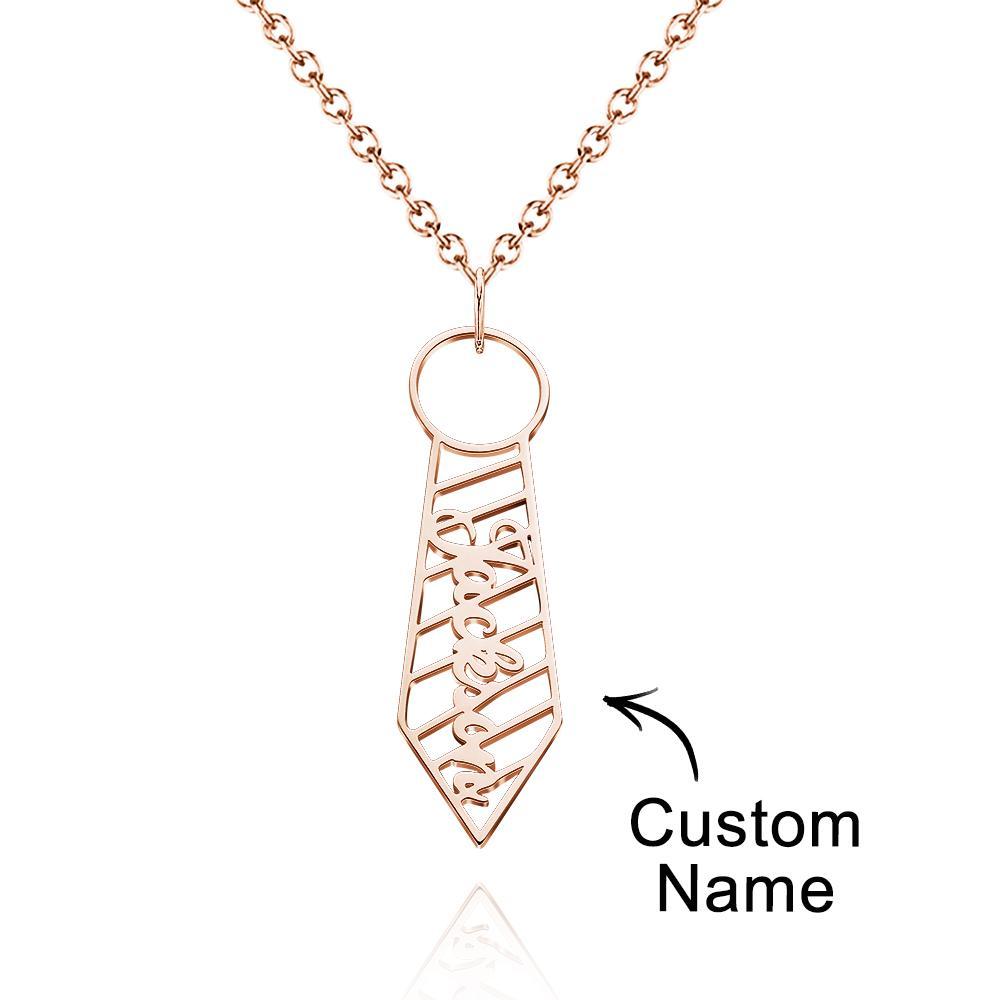 Collar Con Nombre Personalizado Estilo De Moda Regalos Lindos Para Papá - soufeeles
