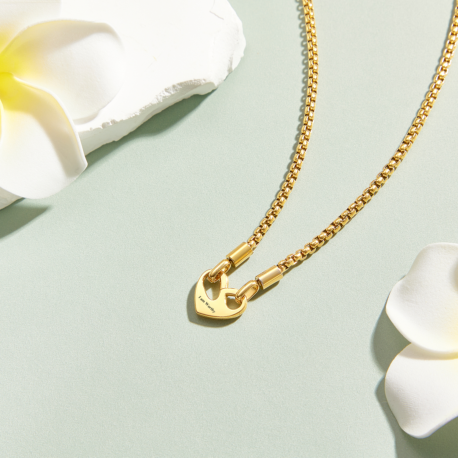 Collar Con Texto Personalizado Y Colgante De Amor De Doble Cara, Regalo Para Ella - soufeeles