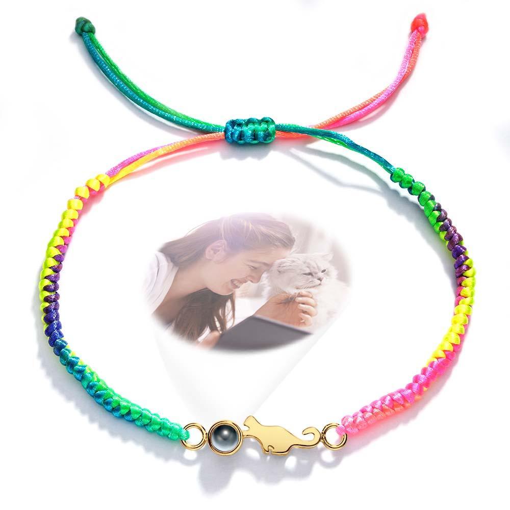 Pulsera De Proyección De Gato Personalizada Imagen Conmemorativa Personalizada Dentro De La Pulsera Regalo Para Ella - soufeeles