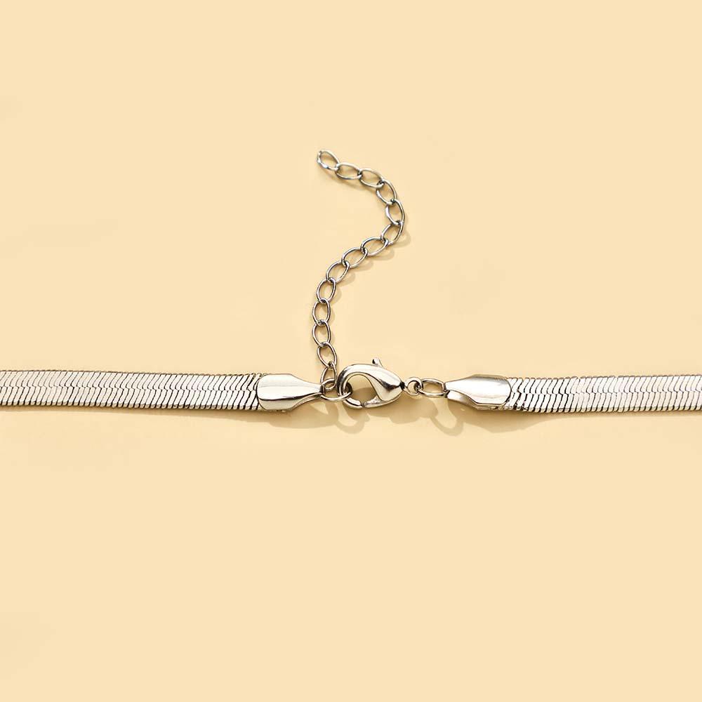 Collar De Cadena De Espiga Grabable Personalizado Collar Personalizado Con Regalo De Texto Personalizado Para Ella - soufeeles