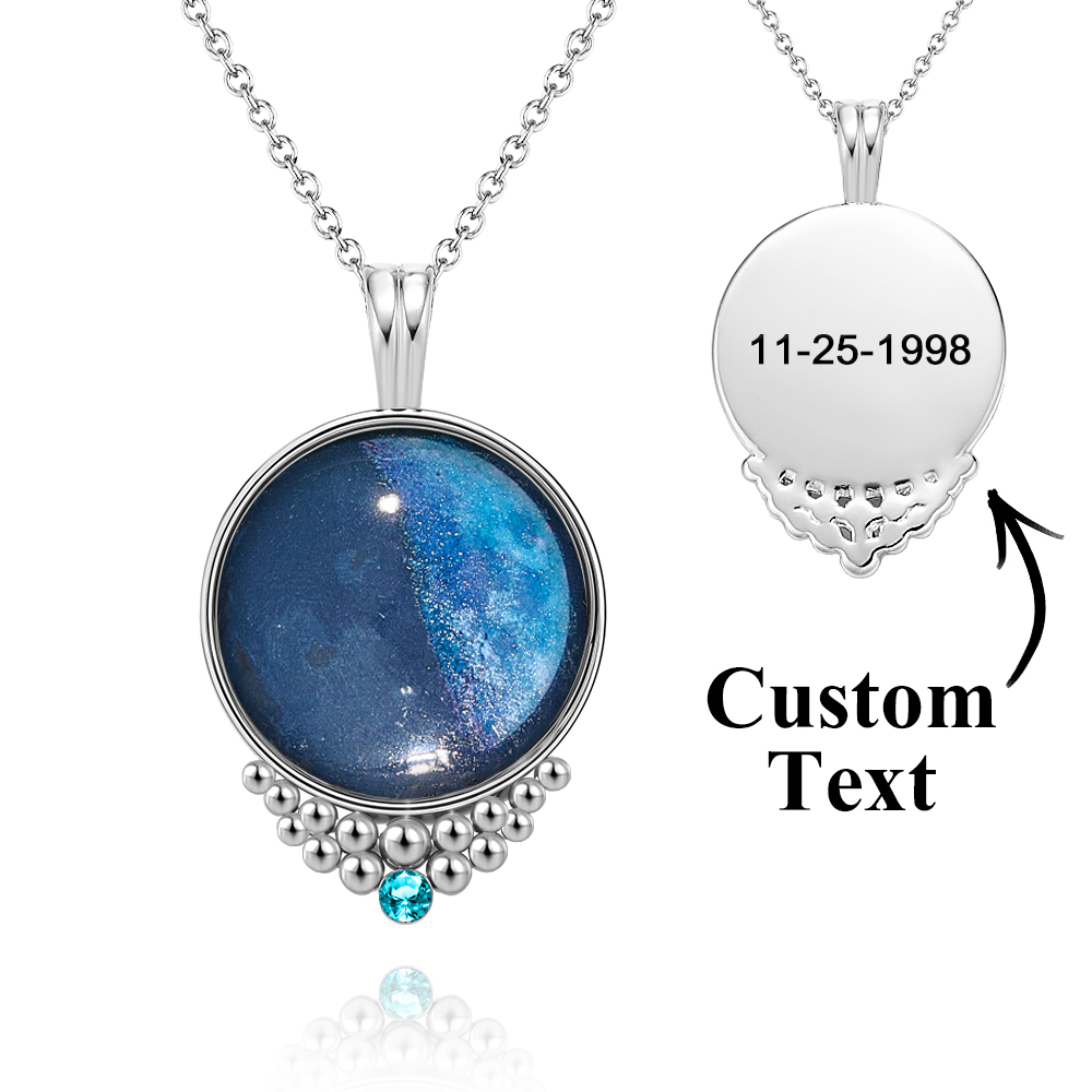 Regalo De Collar De Piedra De Nacimiento Clásico Personalizado Para Ella - soufeeles