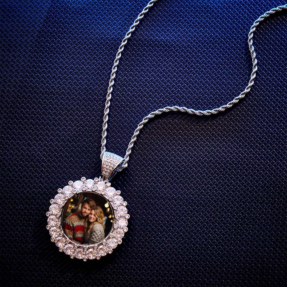 Collar Con Foto De Hip Hop Exagerado Colgante Helado Regalos De Joyería Para Hombres - soufeeles