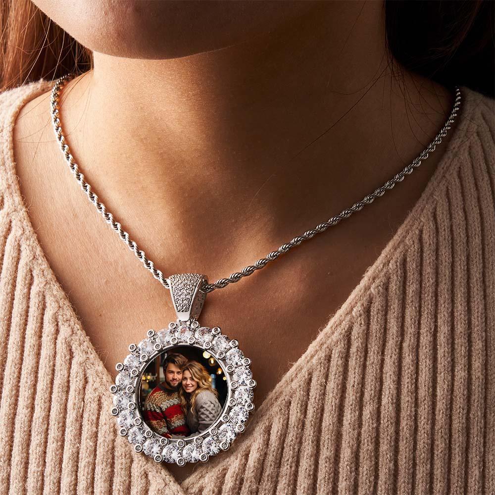 Collar Con Foto De Hip Hop Exagerado Colgante Helado Regalos De Joyería Para Hombres - soufeeles