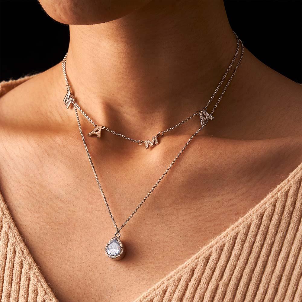 Collar Con Nombre Personalizado, Joyería Con Letras, Collar Con Foto, Regalo Único Para Mujeres - soufeeles