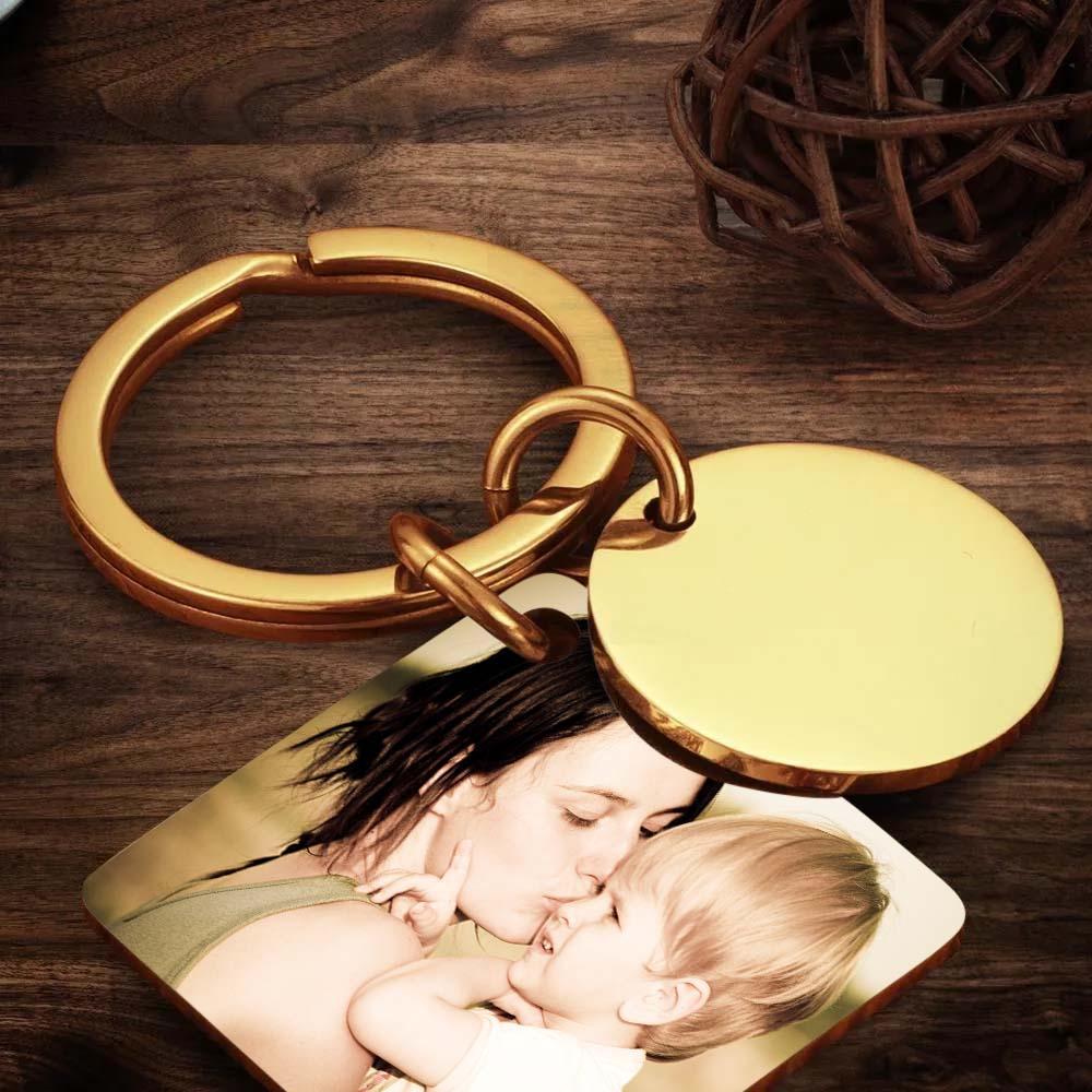 Llavero Con Foto Personalizado, Llavero Con Calendario Grabado, Regalo Para Madre - soufeeles