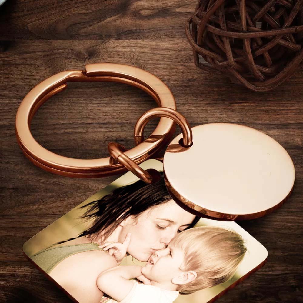 Llavero Con Foto Personalizado, Llavero Con Calendario Grabado, Regalo Para Madre - soufeeles