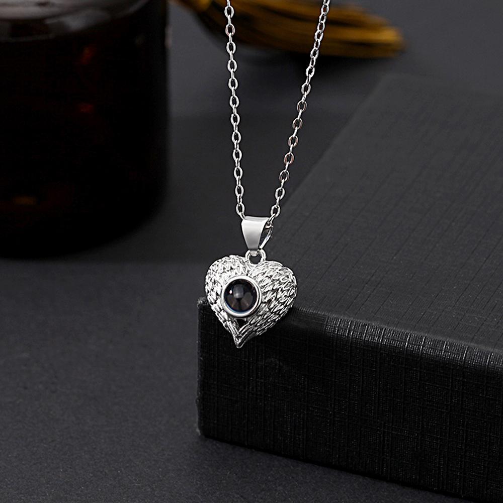 Collar De Proyección De Imagen Personalizado, Estilo En Forma De Corazón, Regalo Para El Mejor Y Favorito Amigo - soufeeles