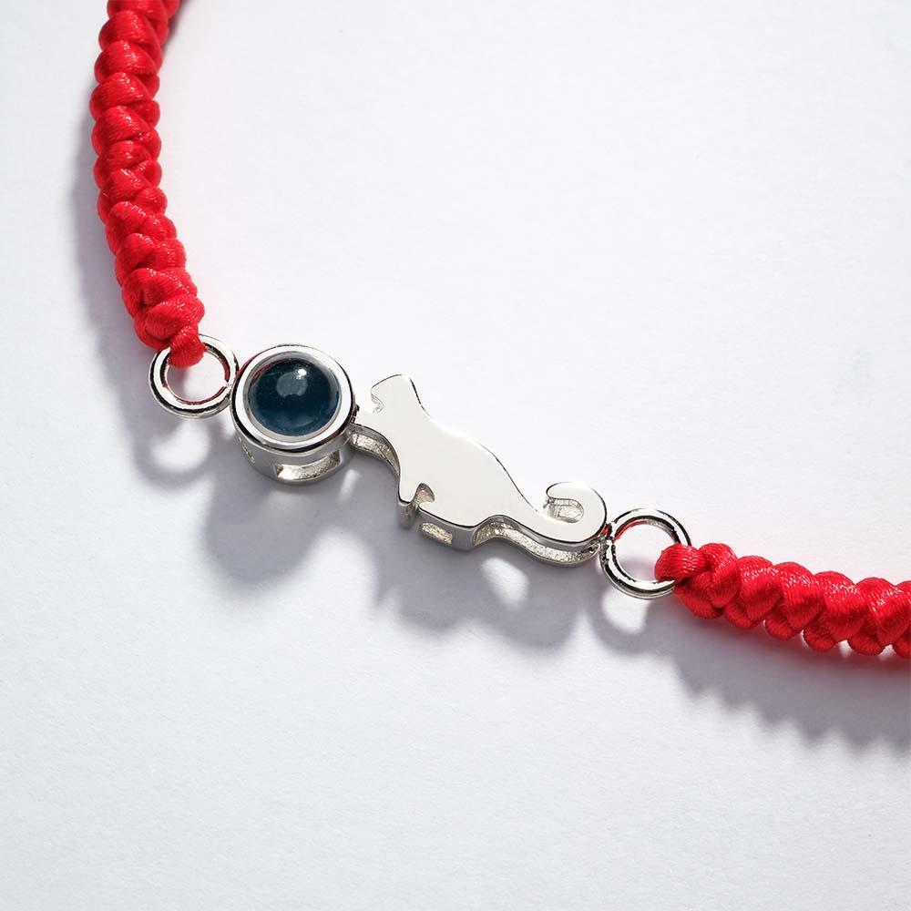 Pulsera De Proyección De Gato Personalizada Imagen Conmemorativa Personalizada Dentro De La Pulsera Regalo Para Ella - soufeeles