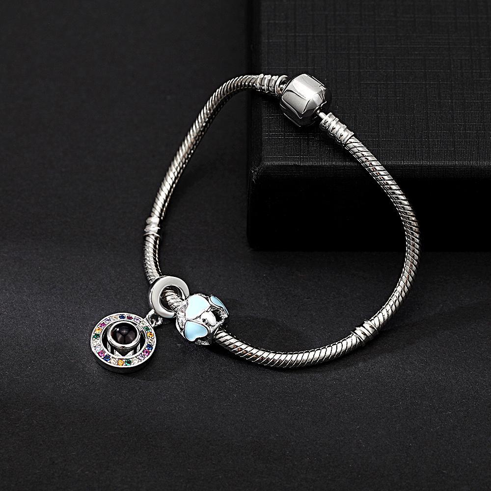 Pulsera De Proyección De Imágenes Personalizada Con Bonitos Adornos, El Mejor Regalo Para Ella - soufeeles