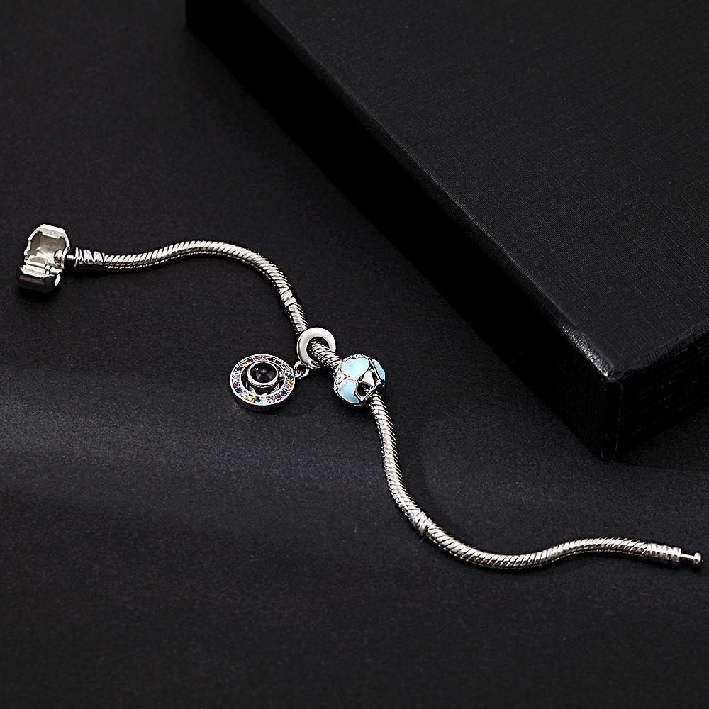 Pulsera De Proyección De Imágenes Personalizada Con Bonitos Adornos, El Mejor Regalo Para Ella - soufeeles