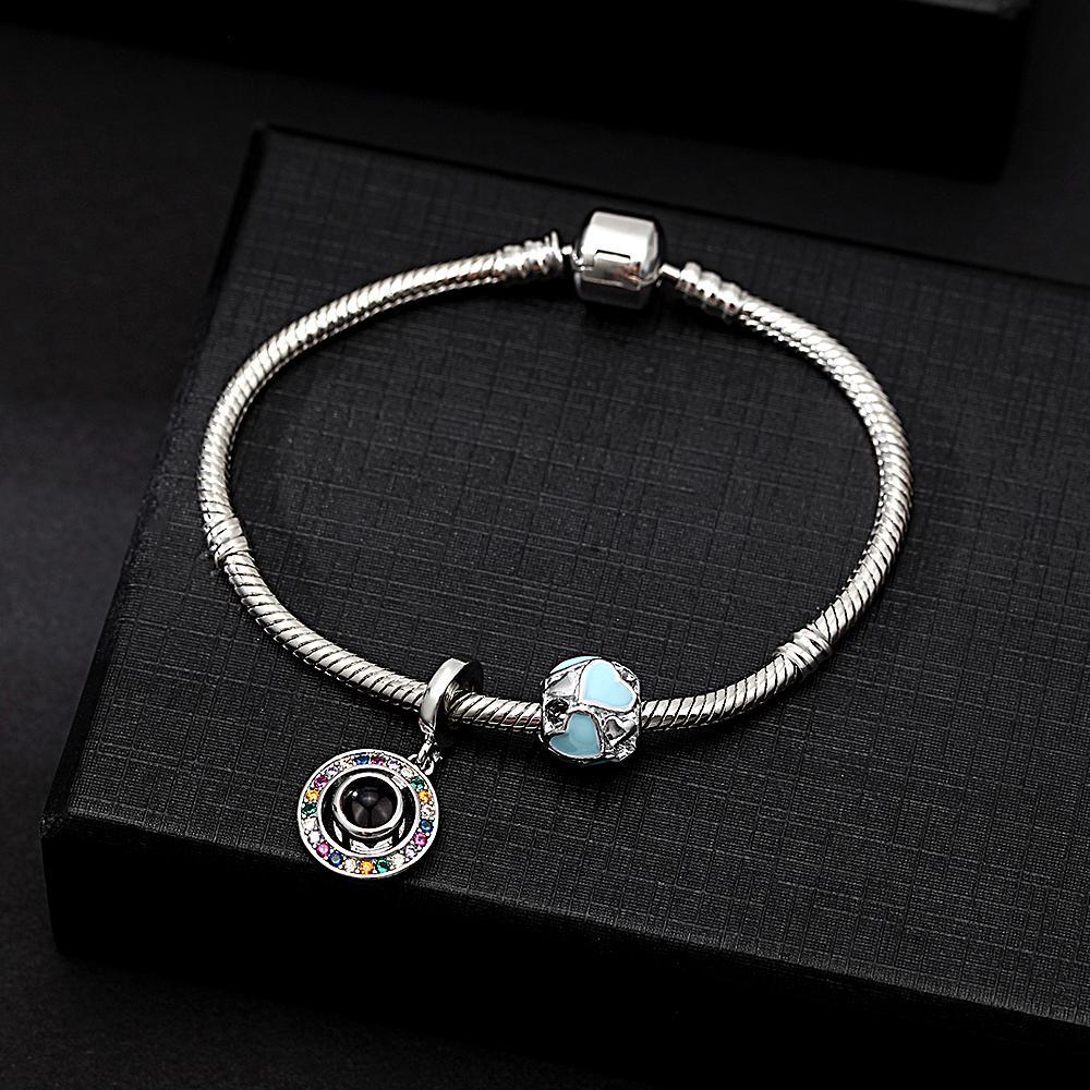 Pulsera De Proyección De Imágenes Personalizada Con Bonitos Adornos, El Mejor Regalo Para Ella - soufeeles