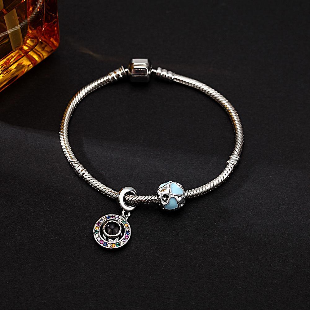 Pulsera De Proyección De Imágenes Personalizada Con Bonitos Adornos, El Mejor Regalo Para Ella - soufeeles