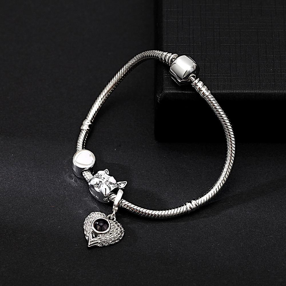 Pulsera De Proyección De Imágenes Personalizada Con Bonitos Adornos, El Mejor Regalo Para Ella - soufeeles