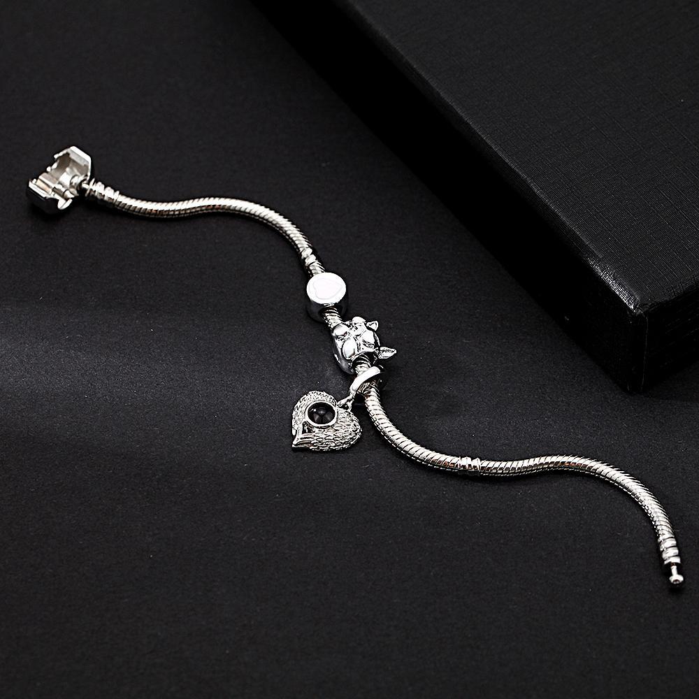 Pulsera De Proyección De Imágenes Personalizada Con Bonitos Adornos, El Mejor Regalo Para Ella - soufeeles