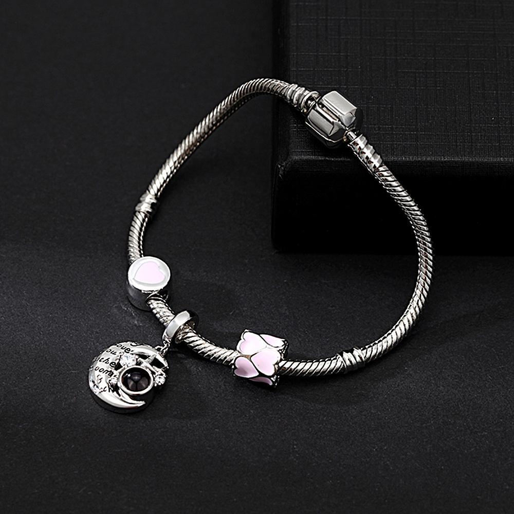Pulsera De Proyección De Imágenes Personalizada Con Bonitos Adornos, El Mejor Regalo Para Ella - soufeeles