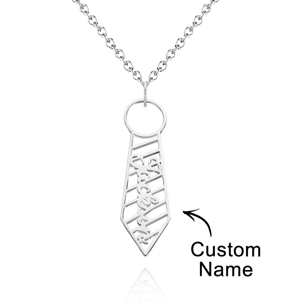 Collar Con Nombre Personalizado Estilo De Moda Regalos Lindos Para Papá - soufeeles