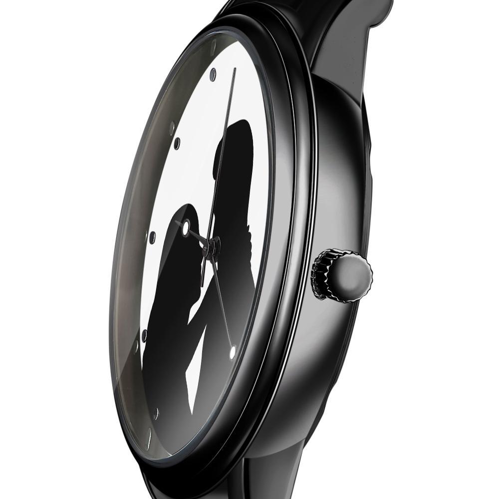 Reloj Personalizado Con Foto De Silueta, Reloj Grabado Personalizado, Regalos Conmemorativos Para Parejas - soufeeles