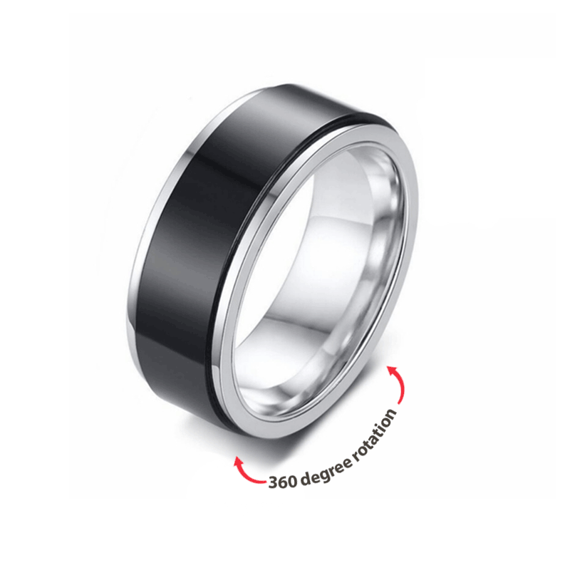 Anillo De Ansiedad Simple, Regalo Para Aliviar La Ansiedad, Para Hombres Y Mujeres - soufeeles