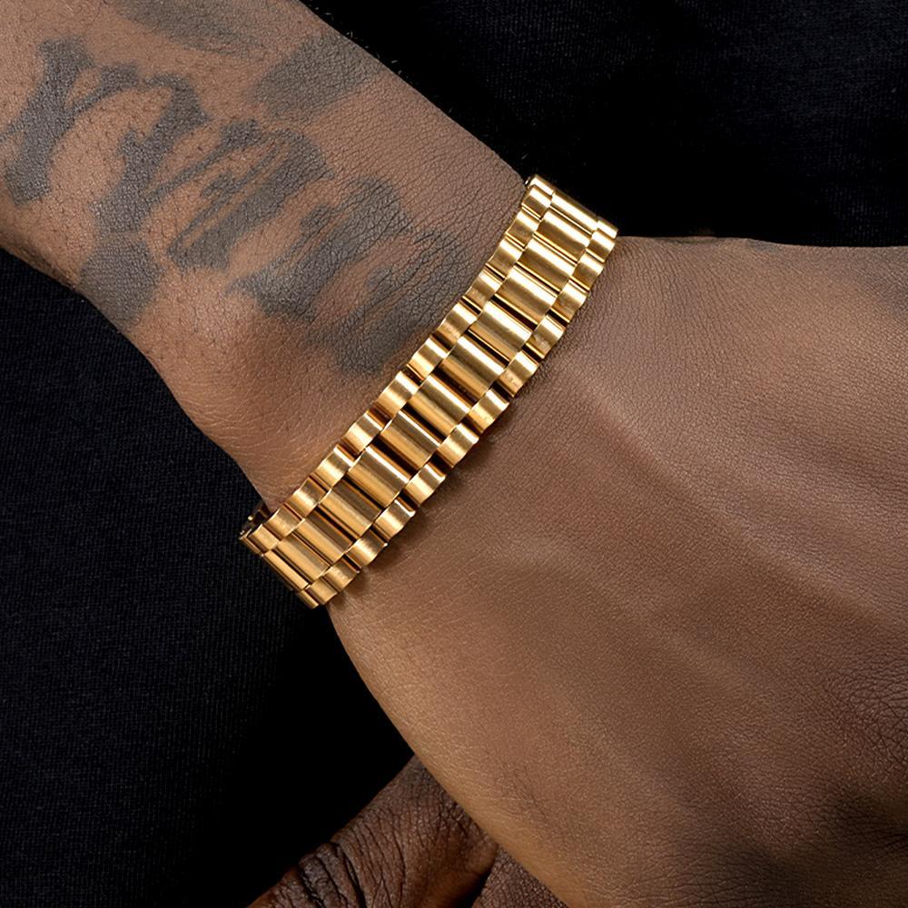 Pulsera De Hip Hop Pulsera Vintage Para Hombres - soufeeles