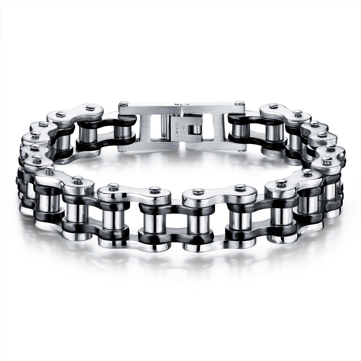 Pulsera De Bicicleta De Hip Hop Con Cadena De Motocicleta A La Moda, Regalos Dorados Para Hombres - soufeeles