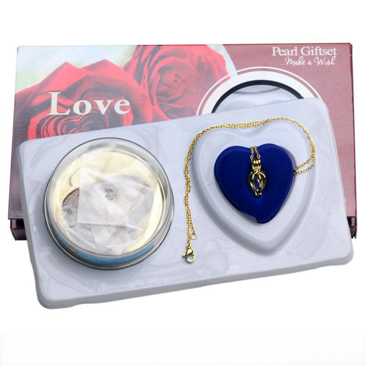 Collar De Perlas, Ostra De Perlas, Caja Ciega De Apertura Automática, Collar De Perlas, Colgante De Perlas, Regalo Sorpresa - soufeeles