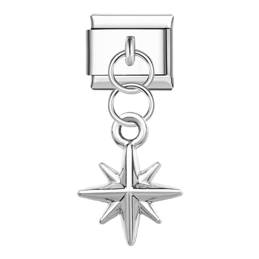 Charm Italiano Starburst Para Pulseras Charm Italianas Link Composable - soufeeles