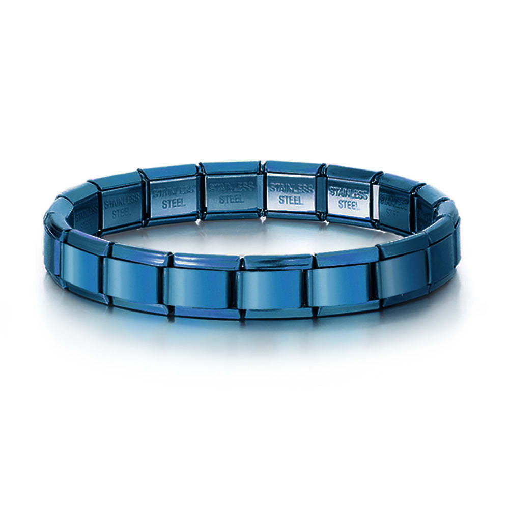 Pulseras Con Dijes Italianos Azules Vintage Pulsera Con Dijes Italianos Originales - soufeeles