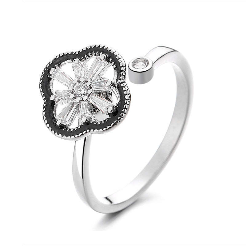 Anillo Giratorio Para Aliviar La Ansiedad, Anillo Giratorio Ajustable, Joyería, Regalos Para Mujeres - soufeeles