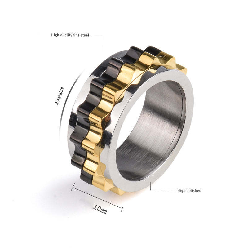Anillo Giratorio Para Anillos De Ansiedad Para Aliviar El Estrés Y La Ansiedad Para Hombres - soufeeles