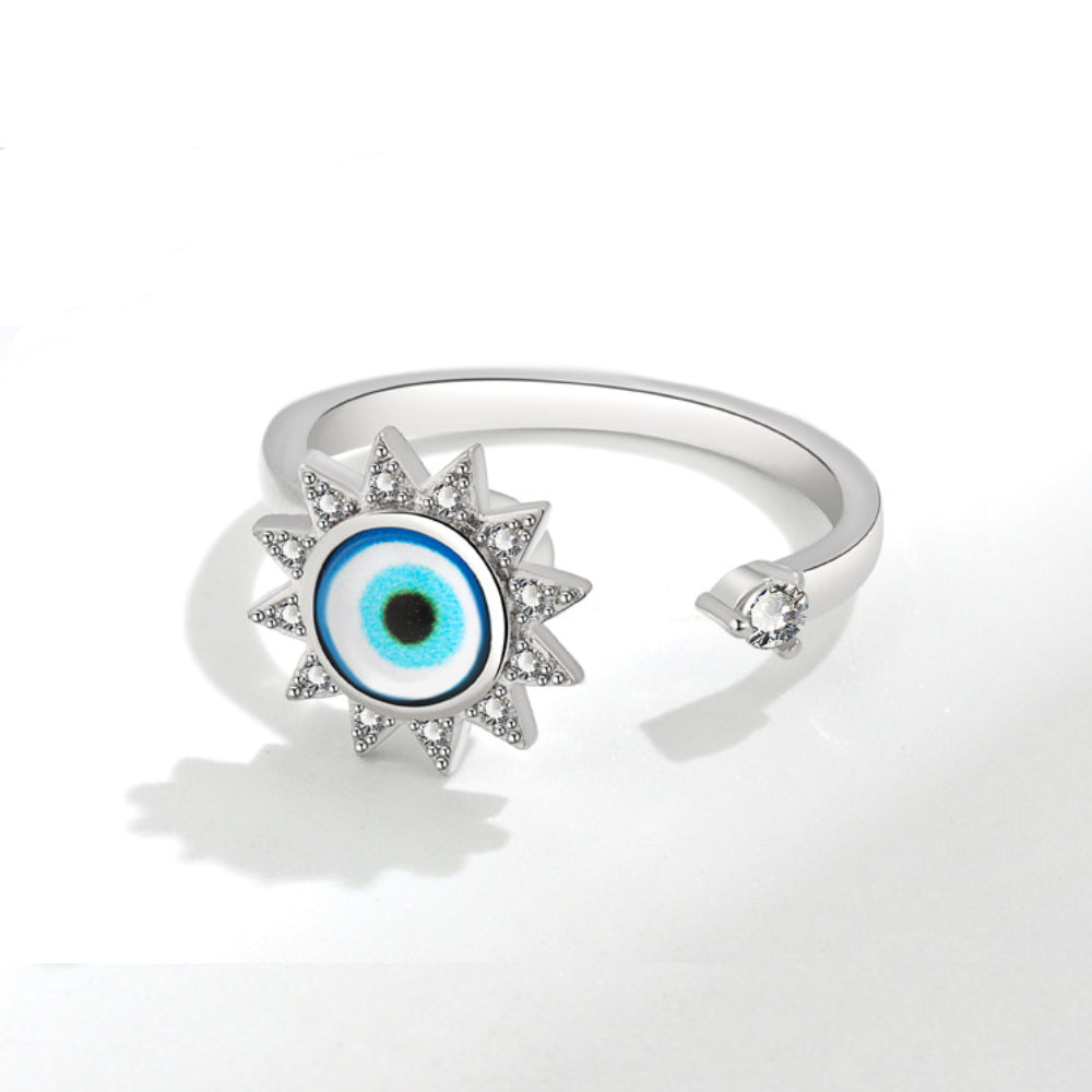 Anillo De Ansiedad Fidget Abierto Ajustable Spinner Anillo Joyería Regalos Para Mujeres Y Niñas - soufeeles